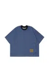 Mastermind Japan Short Sleeve Denim Pullover In Blue