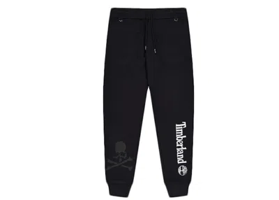 Pre-owned Mastermind Japan Men's Mastermind X Timberland Logos Sweatpants In Black