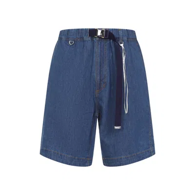 Mastermind Japan Mastermind Relaxed Fit Mid-thigh Shorts With Denim Aesthetic In Green