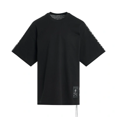 Mastermind Switched Ethnic Border Oversized T-shirt In Black