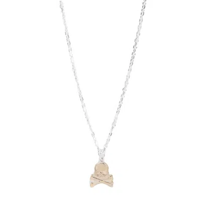 Mastermind World Charm Silver Gold 925 Silver Necklace