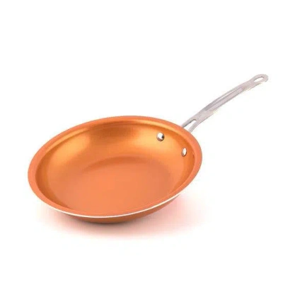 Masterpan Ceramic Nonstick Copper Color Frypan & Skillet, 10" In Brown