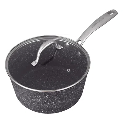 Masterpan Fry Pan & Skillet Non-stick Cast Aluminum Granite Look Finish, 9.5" In Black