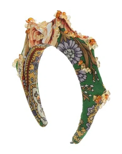 Masterpeace Woman Hair Accessory Green Size - Textile Fibers