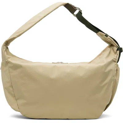 Master-piece Beige Ark Solid L Shoulder Bag In Neutral