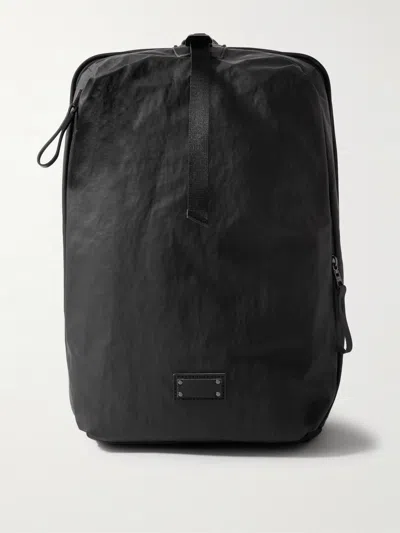 Master-piece Bump L Canvas And Leather-trimmed Cordura® Nylon Backpack In Black
