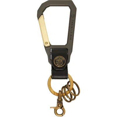 Master-piece Carabiner Keychain In Black