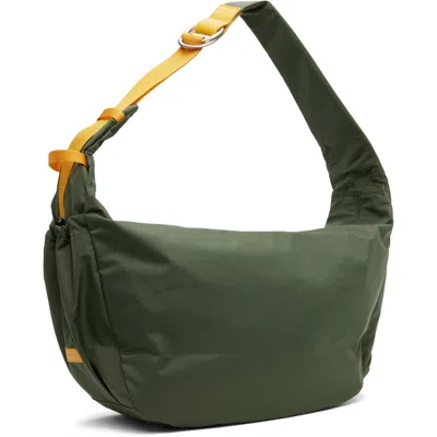 Master-piece Co Khaki Large Ark Solid Shoulder Bag In Green