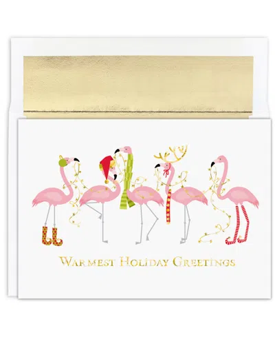 Masterpiece Studios Fashionista Flamingos Holiday Boxed Cards In No Color