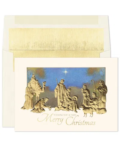 Masterpiece Studios Golden Nativity Holiday Boxed Cards In No Color