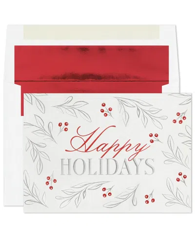 Masterpiece Studios Silver Red Holiday Holiday Boxed Cards In No Color
