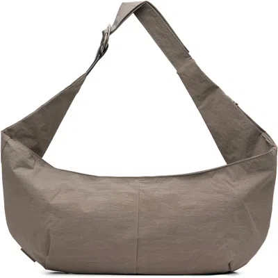 Master-piece Taupe Slash Sling L Bag In Grey