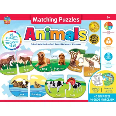 Masterpieces 5.3 X 3.1 In. Educational Matching Animals Jigsaw Puzzles