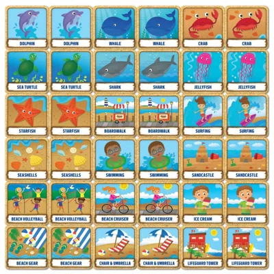Masterpieces Beach Life Matching Game