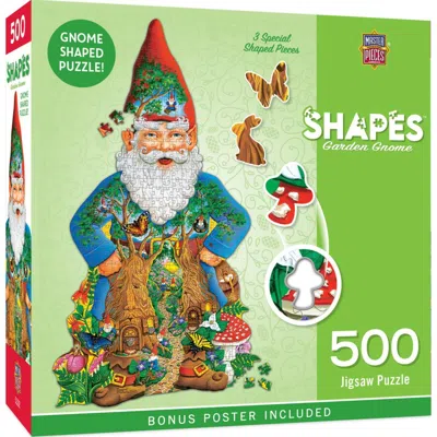 Masterpieces Contours Garden Gnome Shaped Puzzle 500 Piece