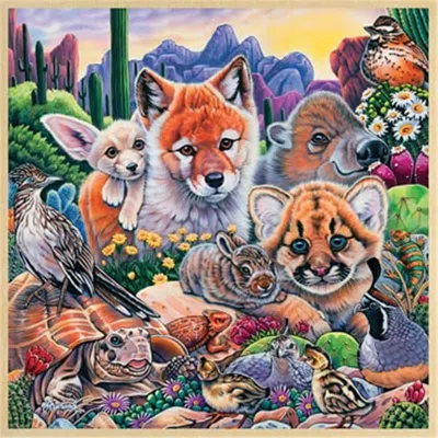Masterpieces Desert Friends Puzzle - 48 Piece