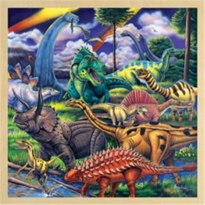 Masterpieces Dinosaur Friends Wooden Jigsaw Puzzle - 48 Piece