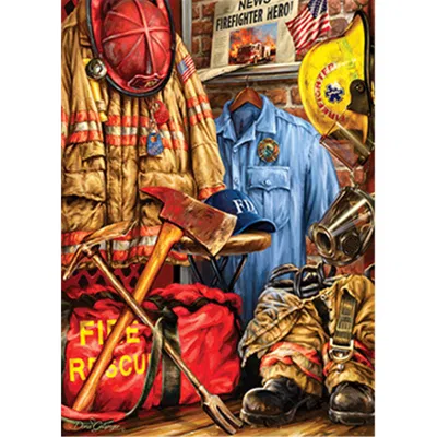 Masterpieces Dona Gelsinger Fire And Rescue Puzzle- 1000 Pieces