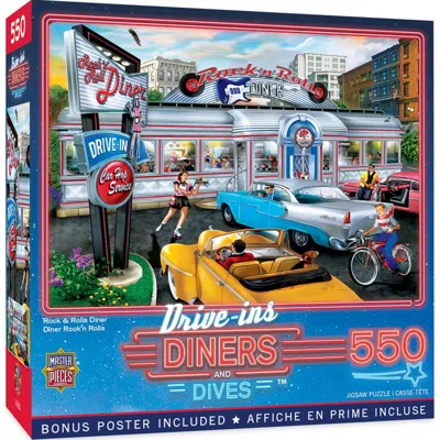 Masterpieces Drive-ins Diners & Dives - Rock & Rolla Diner Puzzle - 550 Piece
