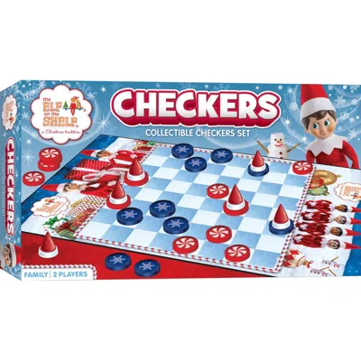 Masterpieces Elf On The Shelf Checkers Board Game