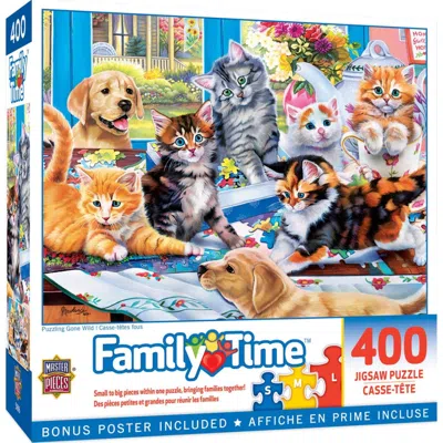 Masterpieces Family Time Puzzling Gone Wild Puzzle 400 Piece