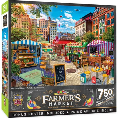 Masterpieces Farmers Market Buy Local Honey Puzzle 750 Piece