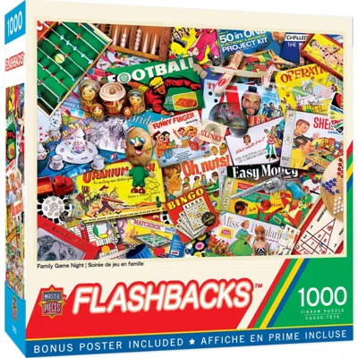Masterpieces Flashbacks Family Game Night Puzzle 1000 Piece