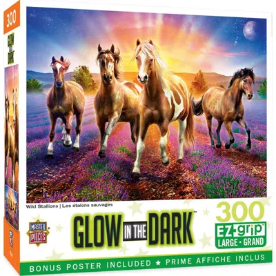Masterpieces Glow In The Dark Wild Stallions Ezgrip Puzzle 300 Piece