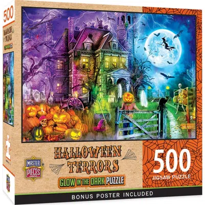 Masterpieces Halloween Terrors Glow In The Dark Puzzle 500 Piece