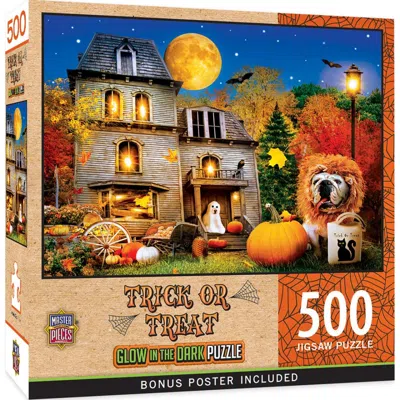 Masterpieces Halloween Trick Or Treat Glow In The Dark Puzzle 500 Piece