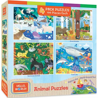 Masterpieces Hello World Puzzles - 48 Piece Pack Of 4