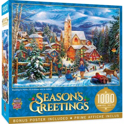 Masterpieces Holiday Sledding To Home Puzzle 1000 Piece