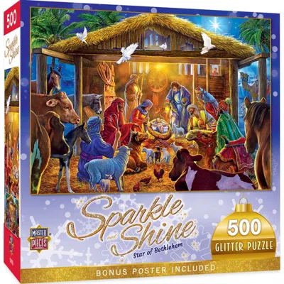 Masterpieces Holiday Star Of Bethlehem Glitter Puzzle 500 Piece