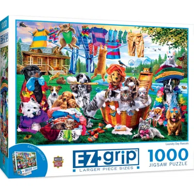 Masterpieces Laundry Day Rascals Ezgrip Puzzle 1000 Piece