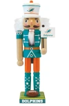Masterpieces Miami Dolphins Collectible Nutcracker In Multi