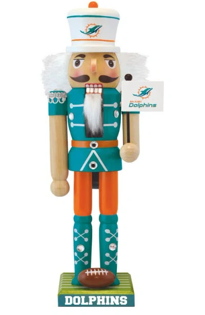 Masterpieces Miami Dolphins Collectible Nutcracker In Multi