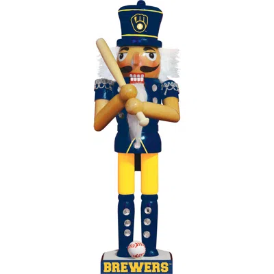 Masterpieces Milwaukee Brewers Collectible Nutcracker In Multi