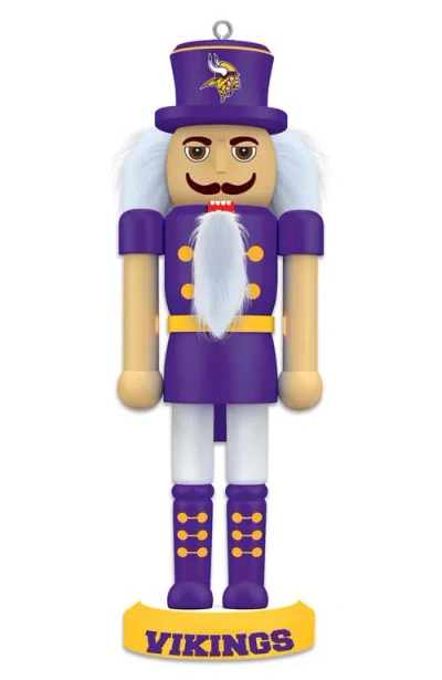 Masterpieces Minnesota Vikings Keepsake Nutcracker In Multi