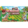 Masterpieces Old Macdonalds Farm Checkers Board Game