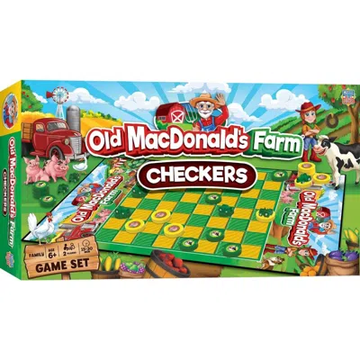 Masterpieces Old Macdonalds Farm Checkers Board Game