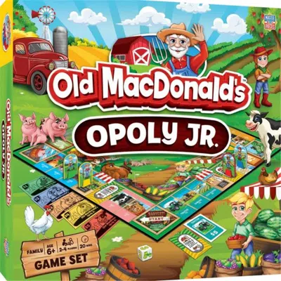 Masterpieces Old Macdonalds Opoly Junior Board Game