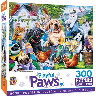 Masterpieces Playful Paws Washing Time Ezgrip Puzzle 300 Piece