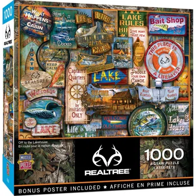 Masterpieces Realtree Off To The Lakehouse Puzzle 1000 Piece