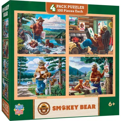 Masterpieces Smokey Bear Puzzles 100 Piece - Pack Of 4
