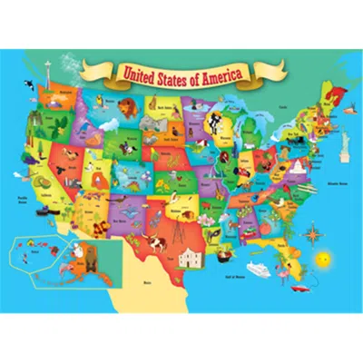 Masterpieces Usa Map Puzzle - 60 Piece