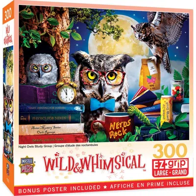 Masterpieces Wild & Whimsical Night Owls Study Group Ezgrip Puzzle 300 Piece