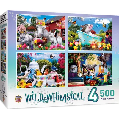 Masterpieces Wild & Whimsical Puzzles 500 Piece - Pack Of 4