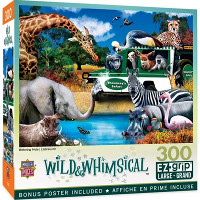 Masterpieces Wild & Whimsical Watering Hole Ezgrip Puzzle 300 Piece