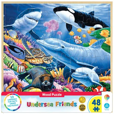 Masterpieces Wood Fun Facts Undersea Friends Wood Puzzle 48 Piece