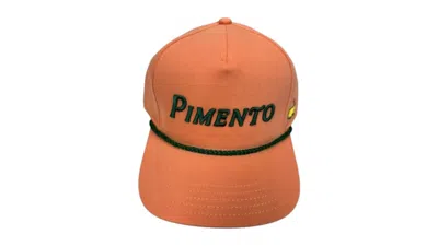 Pre-owned Masters Pimento Embroidered Rope Hat In Orange